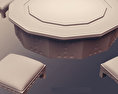 Arabic Furniture Table Modèle 3D gratuit