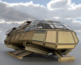 Futuristic Transport Shuttle Rigged Kostenloses 3D-Modell