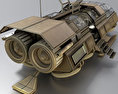 Futuristic Transport Shuttle Rigged Modèle 3D gratuit