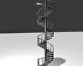 Outdoor Spiral Staircase Modello 3D gratuito