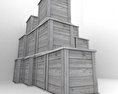 Wooden Boxes low poly Modelo 3D gratuito