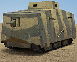 3D model of A7V Sturmpanzerwagen