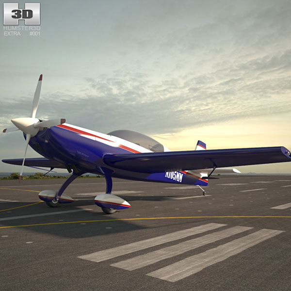 Extra 300L Aerobatic aircraft 3D model