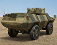 M1117 Armored Security Vehicle Modello 3D vista posteriore