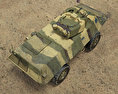 M1117 Armored Security Vehicle Modello 3D vista dall'alto