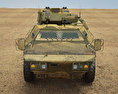 M1117装甲警備車 3Dモデル front view