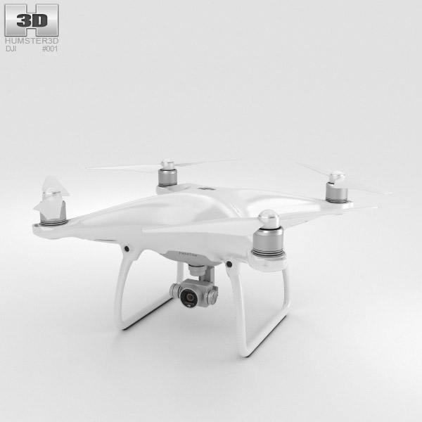 DJI Phantom 4 Drone Modèle 3D
