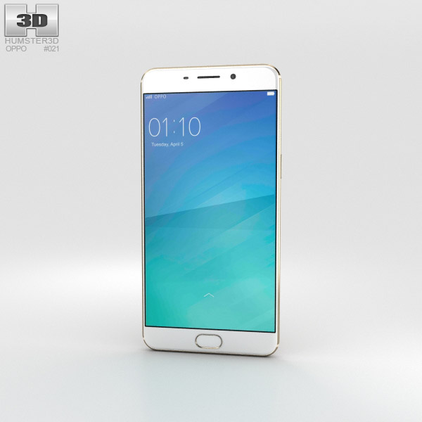 Oppo F1 Plus Gold 3D 모델 