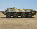 BTR-70 3d model side view
