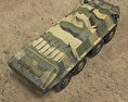 BTR-70 裝甲車 3D模型 顶视图