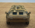 BTR-70 裝甲車 3D模型 正面图