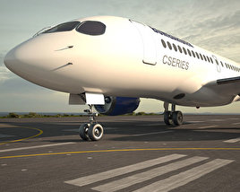 Bombardier CS100 3D model