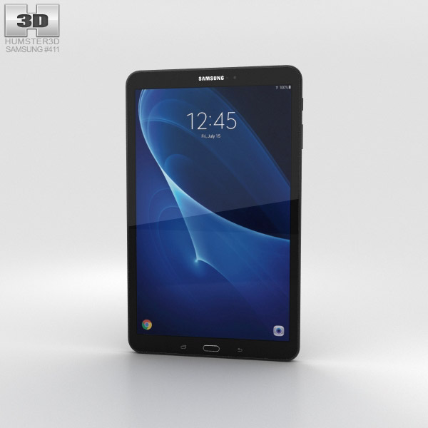 Samsung Galaxy Tab A 10.1 Metallic Black 3Dモデル