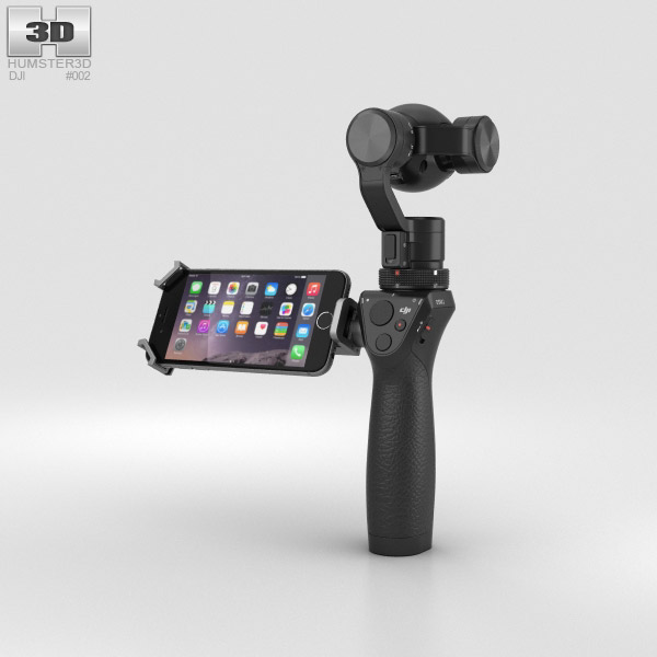 DJI Osmo 相机 3D模型