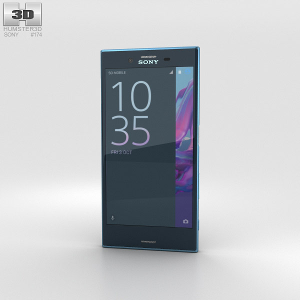 Sony Xperia XZ Forest Blue 3D model