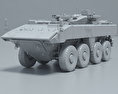 迴旋鏢裝甲運兵車 3D模型 clay render