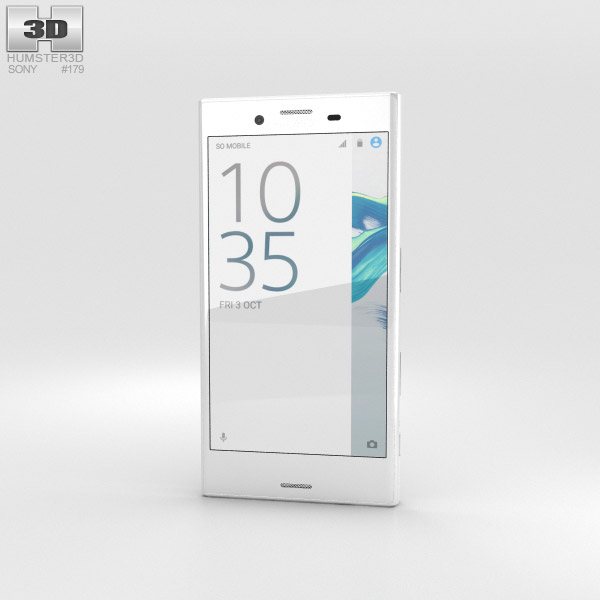 Sony Xperia X Compact Weiß 3D-Modell