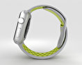 Apple Watch Nike+ 42mm Silver Aluminum Case Flat Silver/Volt Nike Sport Band 3d model