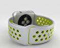 Apple Watch Nike+ 42mm Silver Aluminum Case Flat Silver/Volt Nike Sport Band Modello 3D