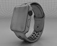 Apple Watch Nike+ 42mm Silver Aluminum Case Flat Silver/White Nike Sport Band Modelo 3d