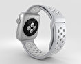 Apple Watch Nike+ 42mm Silver Aluminum Case Flat Silver/White Nike Sport Band Modelo 3D