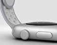 Apple Watch Nike+ 42mm Silver Aluminum Case Flat Silver/White Nike Sport Band 3d model
