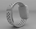 Apple Watch Nike+ 42mm Silver Aluminum Case Flat Silver/White Nike Sport Band 3D模型