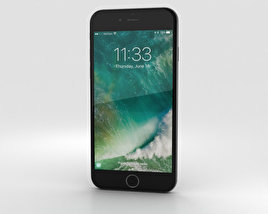Apple iPhone 7 Noir Modèle 3D