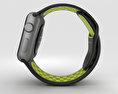 Apple Watch Nike+ 38mm Space Gray Aluminum Case Black/Volt Nike Sport Band 3Dモデル