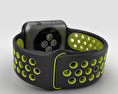 Apple Watch Nike+ 38mm Space Gray Aluminum Case Black/Volt Nike Sport Band 3D-Modell