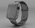Apple Watch Nike+ 38mm Silver Aluminum Case Flat Silver/Volt Nike Sport Band 3d model