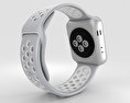 Apple Watch Nike+ 38mm Silver Aluminum Case Flat Silver/White Nike Sport Band 3Dモデル