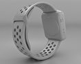 Apple Watch Nike+ 38mm Silver Aluminum Case Flat Silver/White Nike Sport Band 3D-Modell