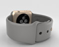Apple Watch Series 2 38mm Gold Aluminum Case Concrete Sport Band 3D模型