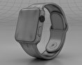 Apple Watch Series 2 38mm Silver Aluminum Case White Sport Band 3D модель
