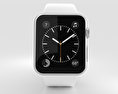 Apple Watch Series 2 38mm Silver Aluminum Case White Sport Band 3D 모델 
