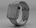 Apple Watch Series 2 42mm Silver Aluminum Case White Sport Band 3D 모델 