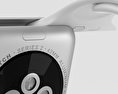 Apple Watch Series 2 42mm Silver Aluminum Case White Sport Band Modelo 3d