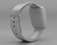 Apple Watch Series 2 42mm Silver Aluminum Case White Sport Band Modello 3D