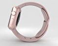 Apple Watch Series 2 38mm Rose Gold Aluminum Case Pink Sand Sport Band 3d model