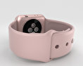 Apple Watch Series 2 38mm Rose Gold Aluminum Case Pink Sand Sport Band 3D 모델 