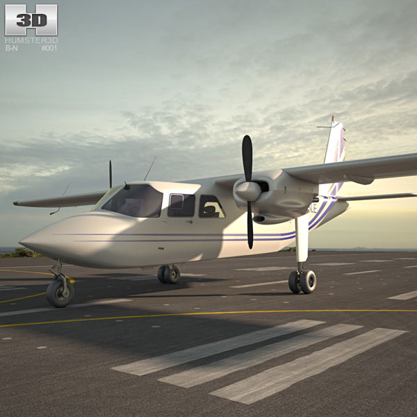 Britten-Norman BN-2 Islander 3D model