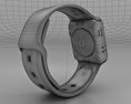 Apple Watch Series 2 38mm Space Gray Aluminum Case Black Sport Band Modello 3D