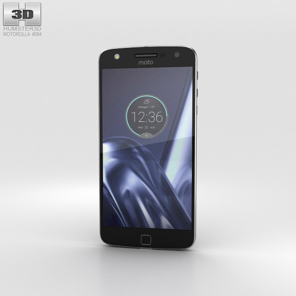 Motorola Moto Z Play Noir Modèle 3D