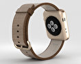 Apple Watch Series 2 42mm Gold Aluminum Case Toasted Coffee/Caramel Woven Nylon 3D 모델 