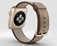 Apple Watch Series 2 42mm Gold Aluminum Case Toasted Coffee/Caramel Woven Nylon Modelo 3D