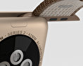 Apple Watch Series 2 42mm Gold Aluminum Case Toasted Coffee/Caramel Woven Nylon 3D模型