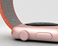 Apple Watch Series 2 42mm Rose Gold Aluminum Case Space Orange Woven Nylon 3Dモデル