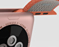 Apple Watch Series 2 42mm Rose Gold Aluminum Case Space Orange Woven Nylon Modelo 3d