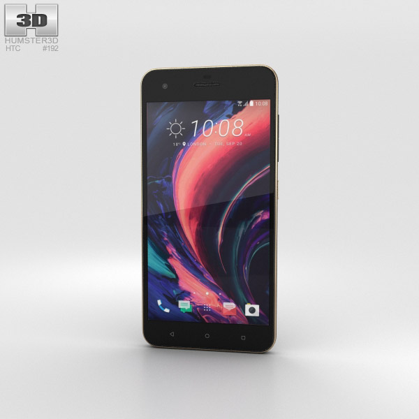 HTC Desire 10 Pro Stone Black Modelo 3D